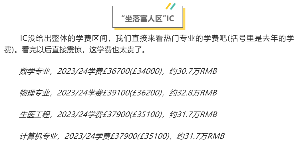 英国热门G10大学留学生2023年学费一览